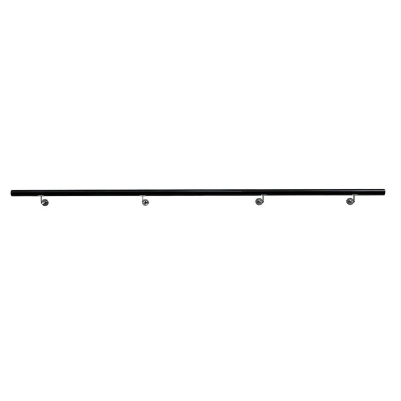 Madlo/zábradlí, masivní dřevo, černá, 300 cm, MANEL TYP 5 Hit Sezóny