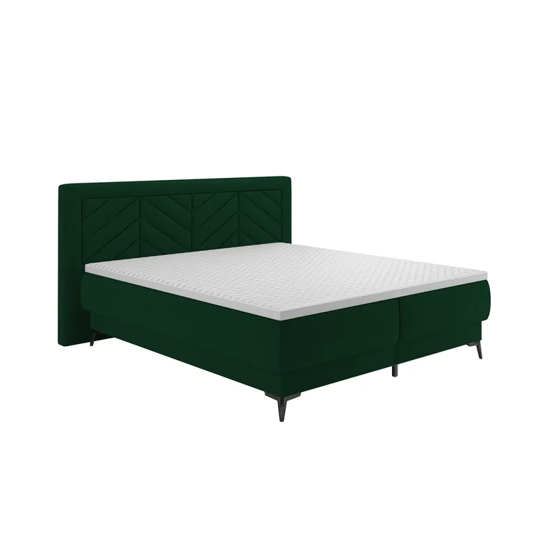 Doprava Zdarma Boxspringová postel, 180x200, zelená, OPTIMA A P1, poškozené zboží