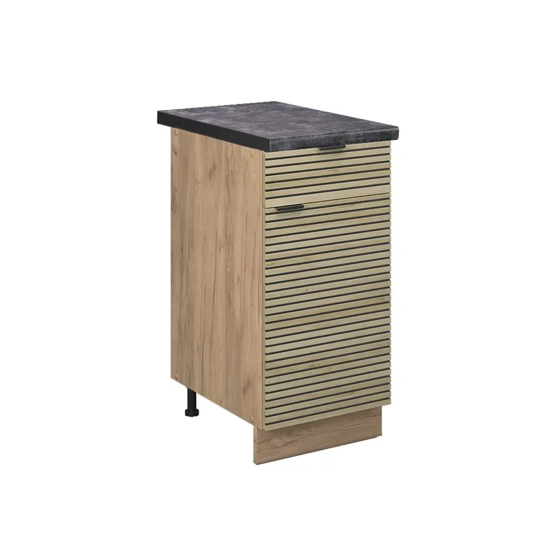 Pouze Dnes Spodní skříňka kuchyňské linky Fame-Line Dubový panel 40 cm , PD Antracit Vicco