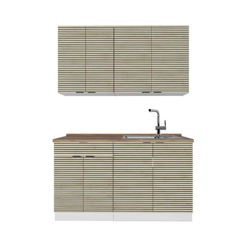 Pouze Dnes Jednotková kuchyně Fame-Line Dubový panel/bílá 140 cm , PD Dub Vicco