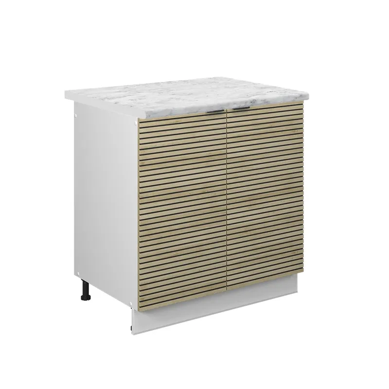Nová Kolekce Skříňka pod dřez Fame-Line Dubový panel 80 cm , PD Mramor Vicco