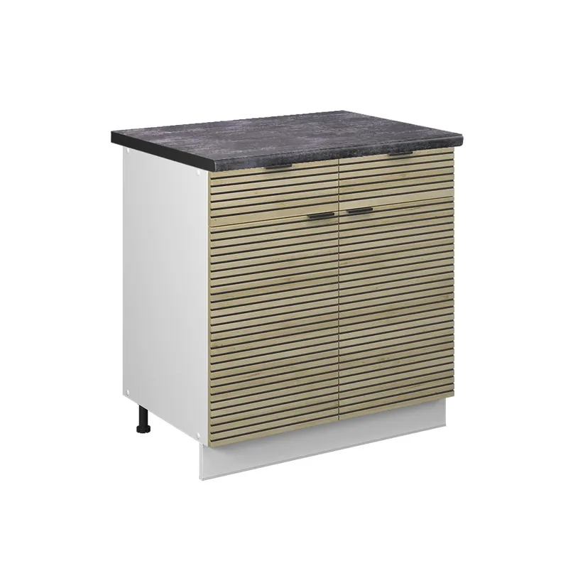 Kup Teď Spodní skříňka kuchyňské linky Fame-Line Dubový panel 80 cm , PD Antracit Vicco