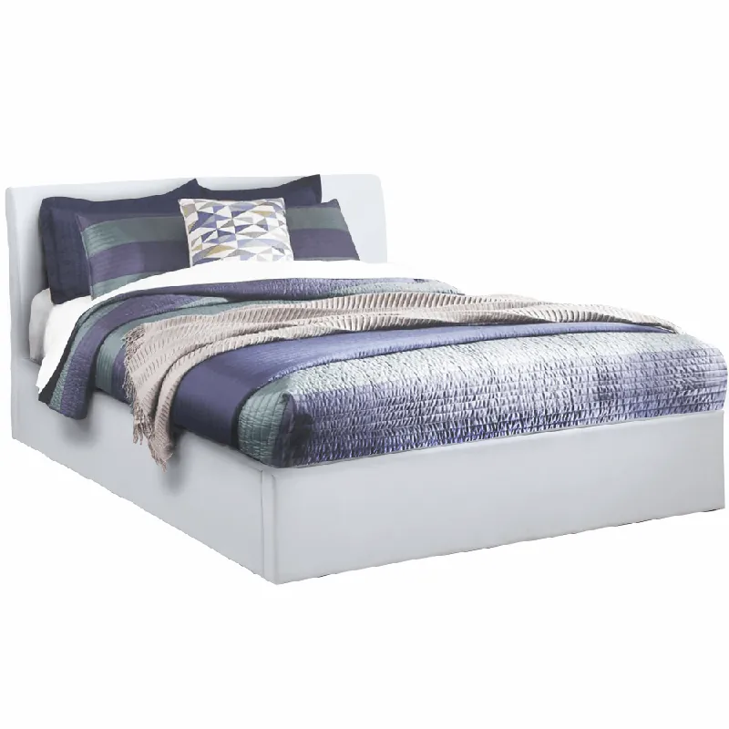 Must-Have Manželská postel s úložným prostorem, bílá, 180x200, KERALA P3, poškozené zboží