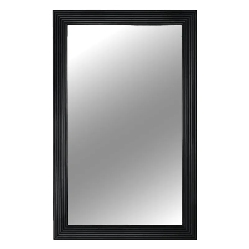 Zrcadlo, dřevěný rám černé barvy, Malkia TYP 1 P12, poškozené zboží Nejprodávanější