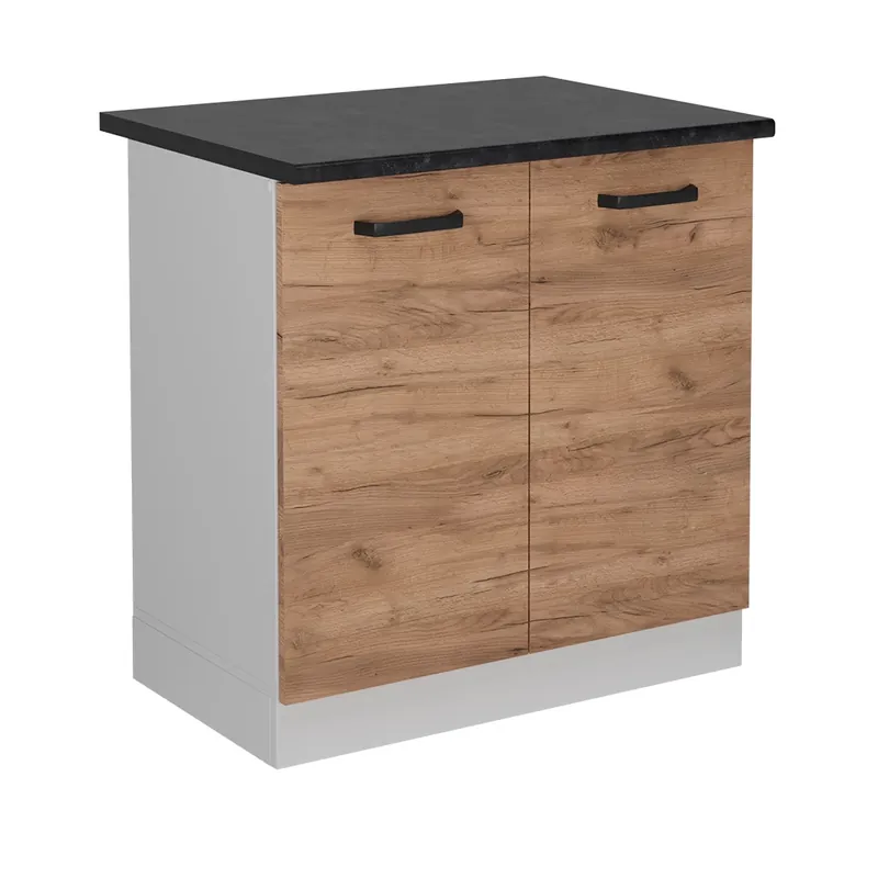 Skříňka pod dřez R-Line Zlatý mocný dub 80 cm PD Antracit Vicco Nejlepší Volba