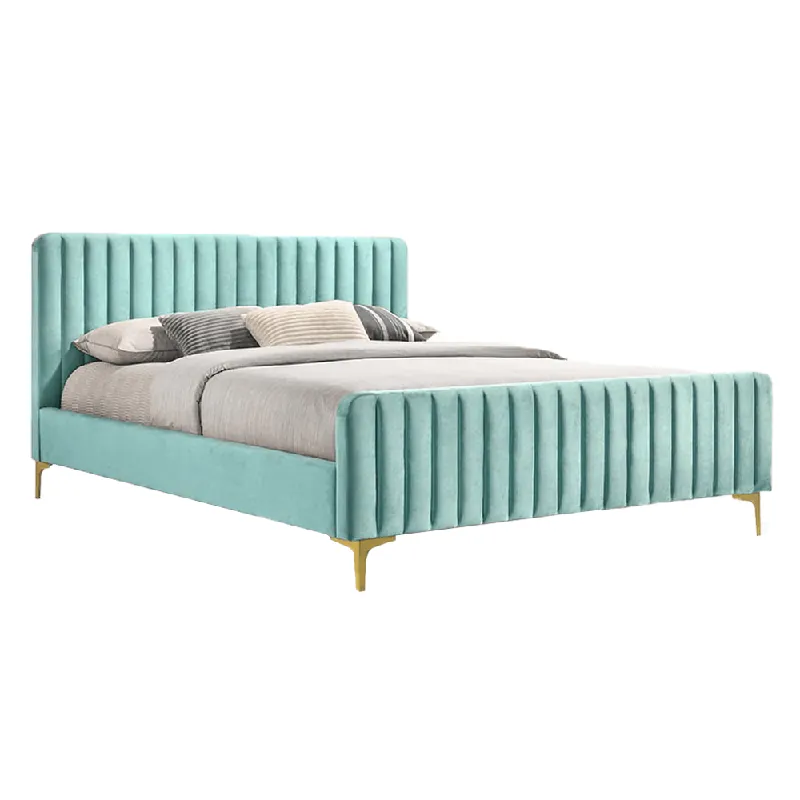 Postel, neo mint/gold chrom zlatý matný, 160x200, KAISA P1, poškozené zboží Omezená Nabídka