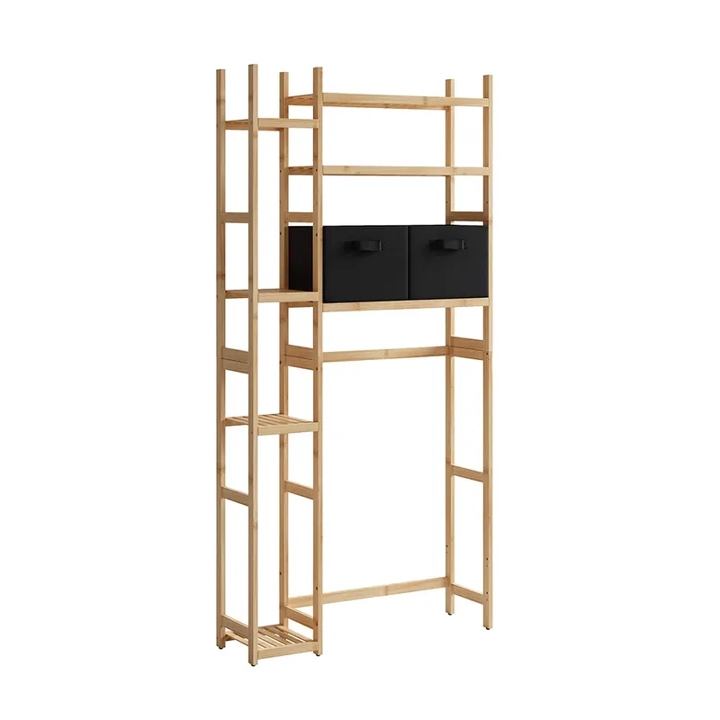 Speciální Cena Skříňka na pračku Bilbao Bambus 78.5 x 163 cm se 2 zásuvkami na fleece Vicco