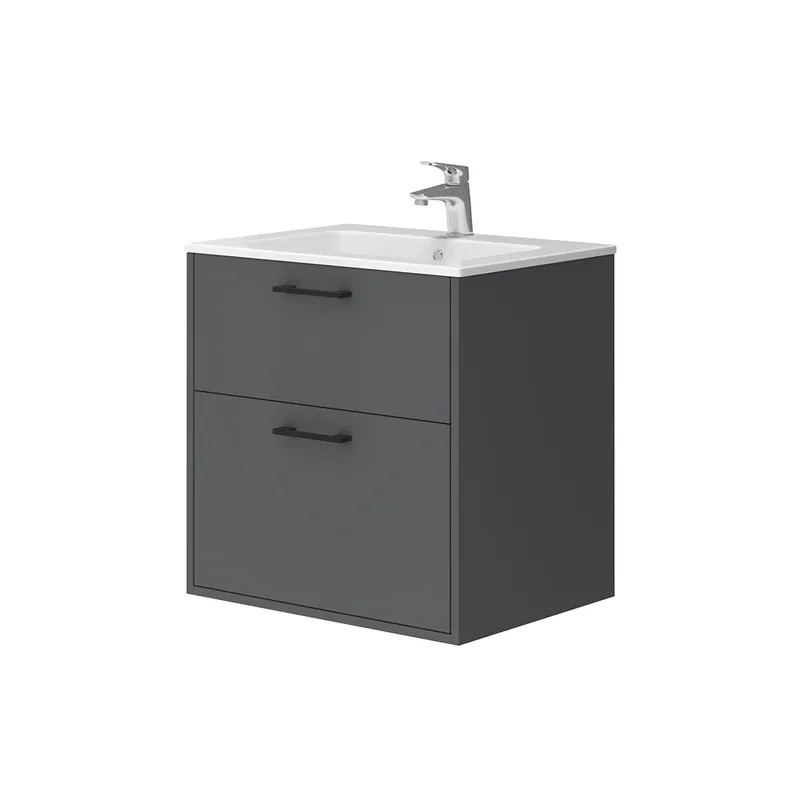 Hit Sezóny Koupelnový nábytek Lanco Antracit 61 x 61.5 cm s umyvadlem Vicco