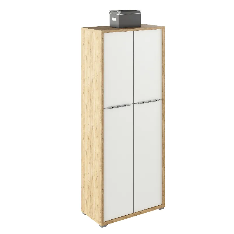 Policová skříň, dub artisan/bílá, RIOMA TYP 07 Akční Cena