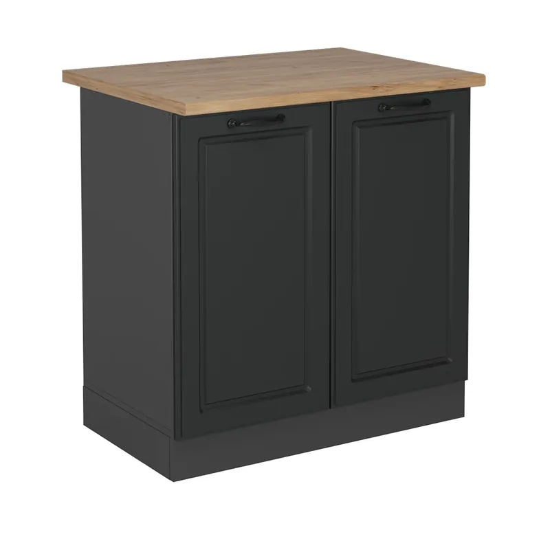 Skříňka pod dřez R-Line Antracitový venkovský dům 80 cm , PD Dub Vicco Oblíbený