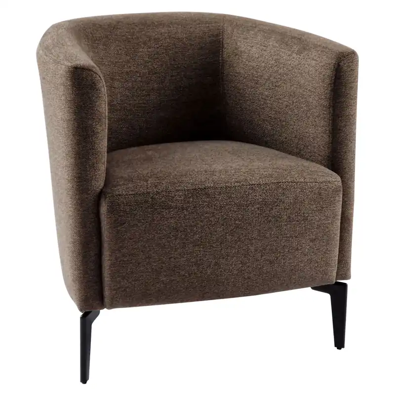 Designové křeslo, hnědá/černá, KAPY Novinka
