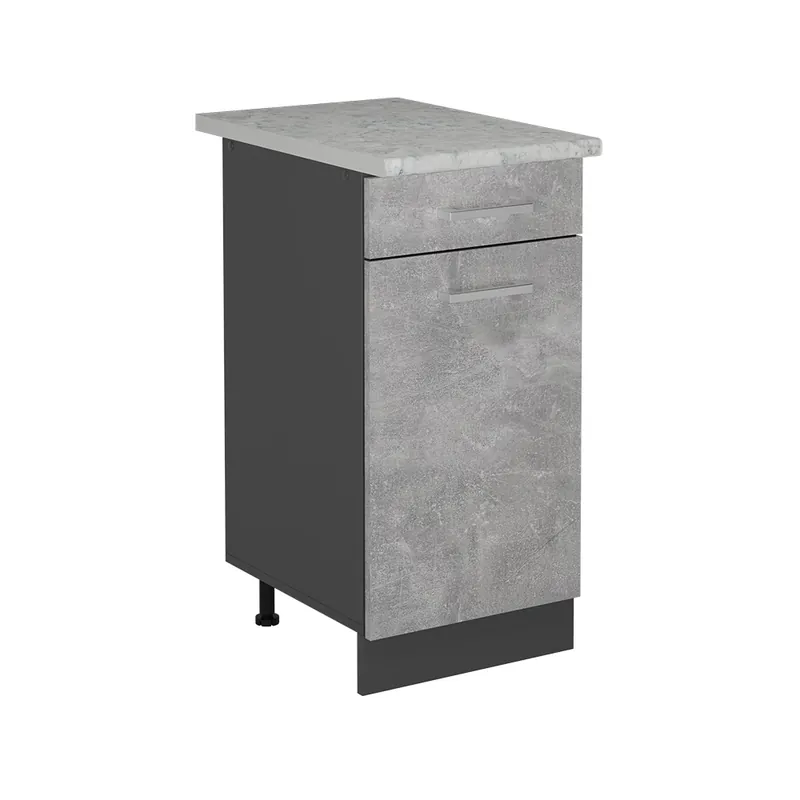 Spodní skříňka kuchyňské linky R-Line Beton 40 cm PD Mramor Vicco Horká Nabídka