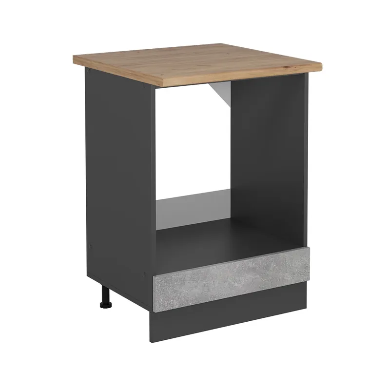Skříňka na vestavěnou troubu R-Line Beton 60 cm , PD Dub Vicco Nakupujte Hned