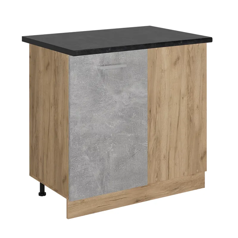 Nízká Cena Rohová skříňka R-Line Beton 86 cm , PD Antracit Vicco