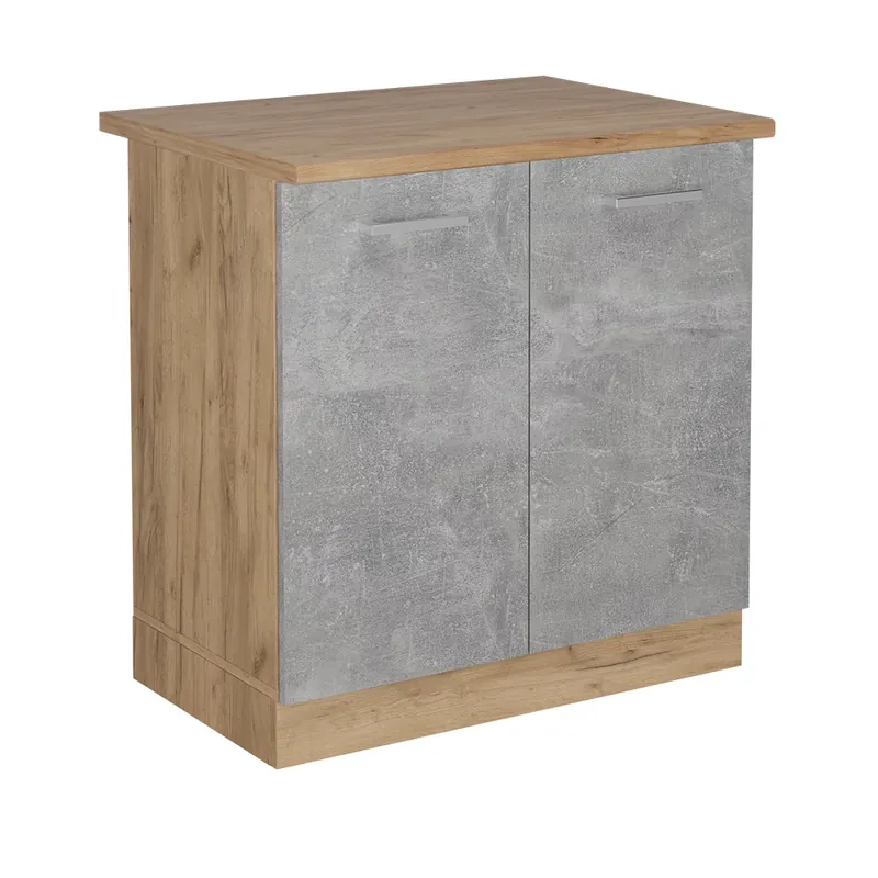 Aktuální Skříňka pod dřez R-Line Beton 80 cm , PD Dub Vicco