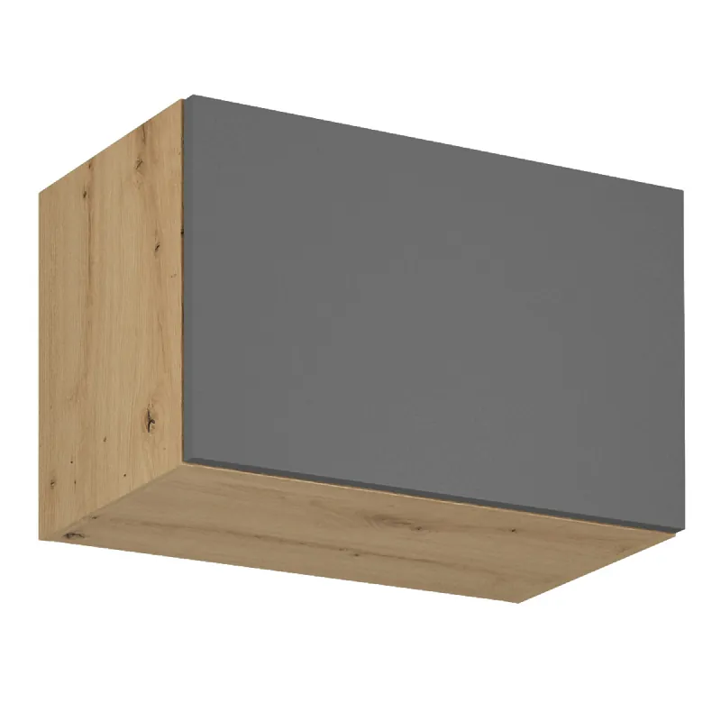 Horní skříňka, dub artisan/šedý mat, LANGEN G60KN Vrácení Zdarma