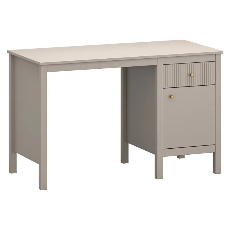 PC stůl, šedohnědá Taupe/dub craft zlatý, KLIO 1D1S/120 Hit Sezóny