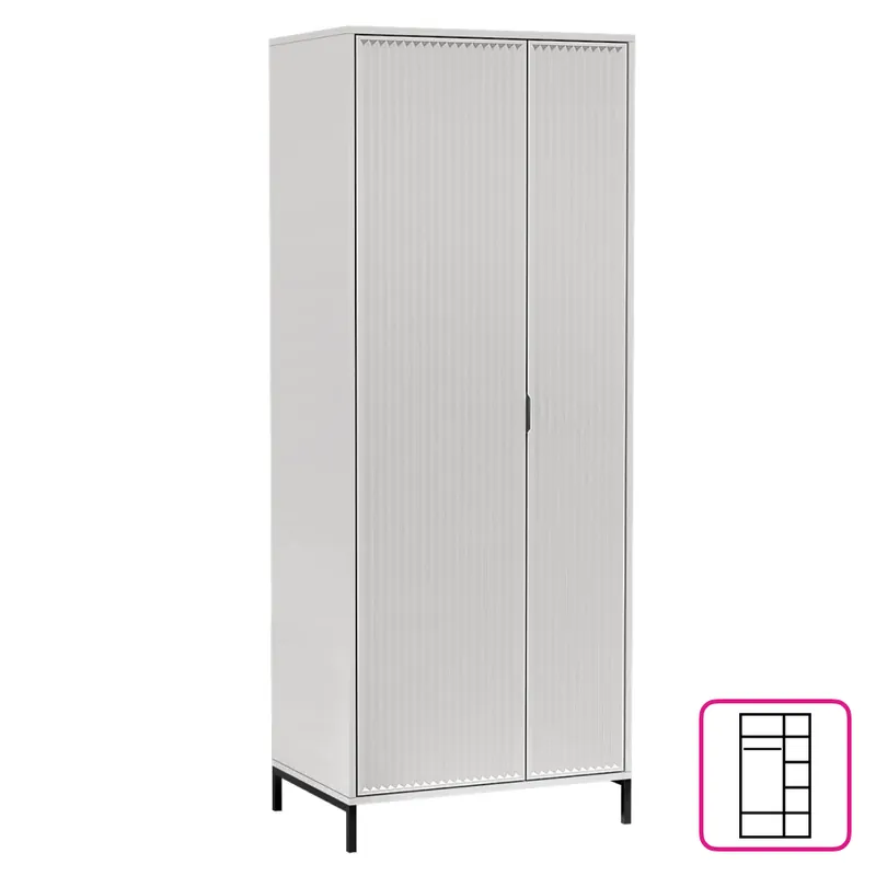 Skříň, kašmír krémová, STYLE LS 11 Sleva