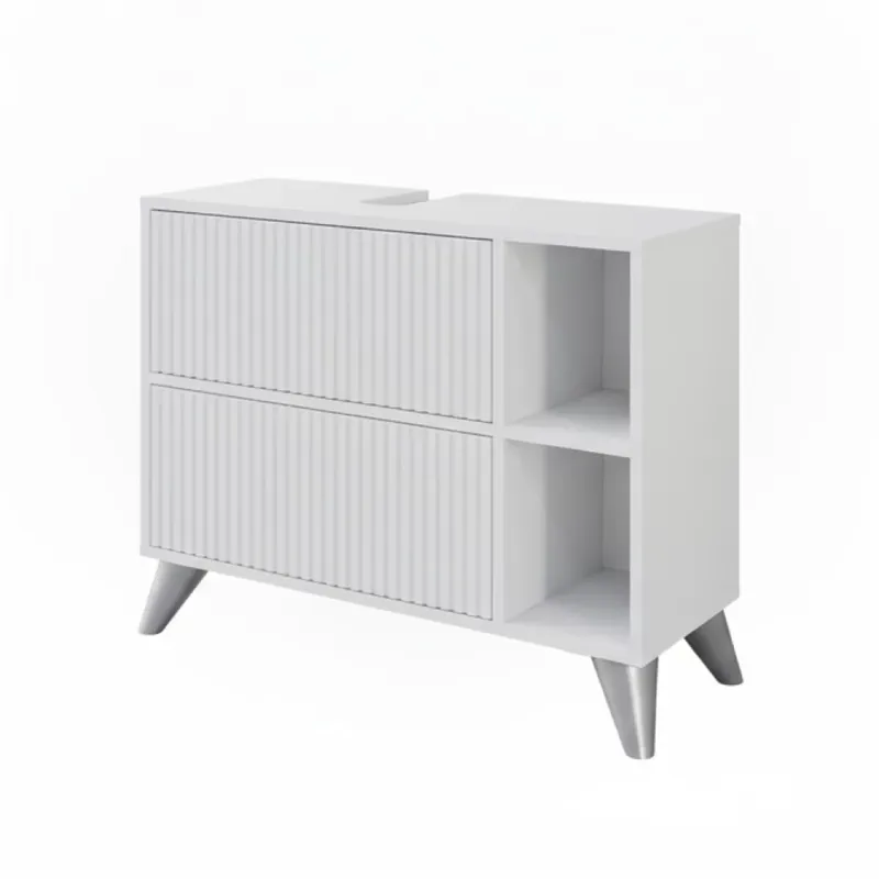 Toaletní skříňka pro umyvadlo Leano Bílá 80 x 62 cm se 2 zásuvkami Vicco Nejprodávanější