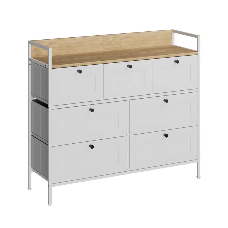 Expresní Doručení Komoda Belaro Bílá 98 x 85 cm se 7 zásuvkami Vicco