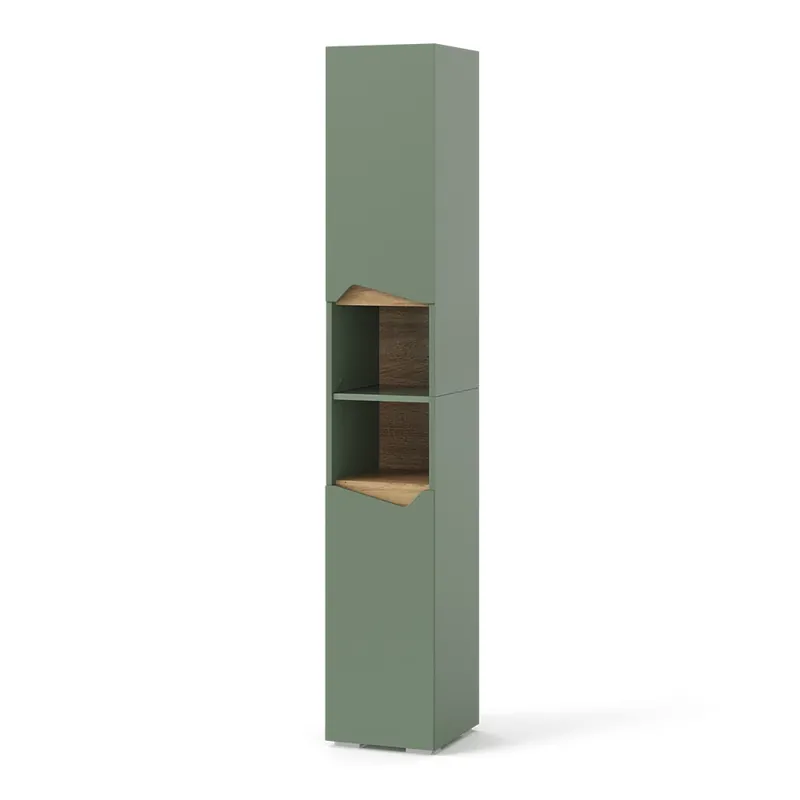 Koupelnová skříňka Marelle Zelená/umělecká 30 x 180 cm S dvířky a otevřenými přihrádkami Vicco Nejlepší Volba