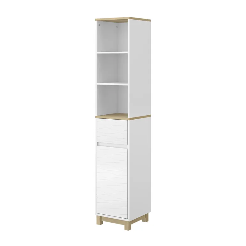 Koupelnový nábytek Livia Bílá 30 x 151 cm se zásuvkami Vicco Super Cena