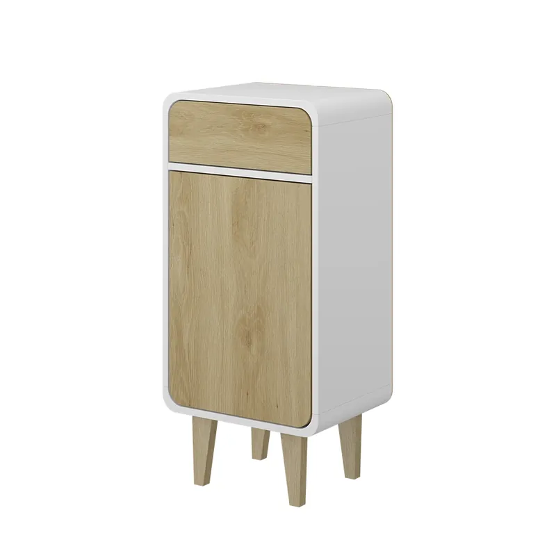Midi skříňka Arla Bílá/dub 40 x 81 cm Vicco Sezónní Sleva