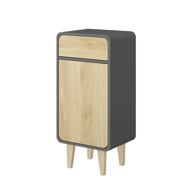 Midi skříňka Arla Antracit/dub 40 x 81 cm Vicco Sleva