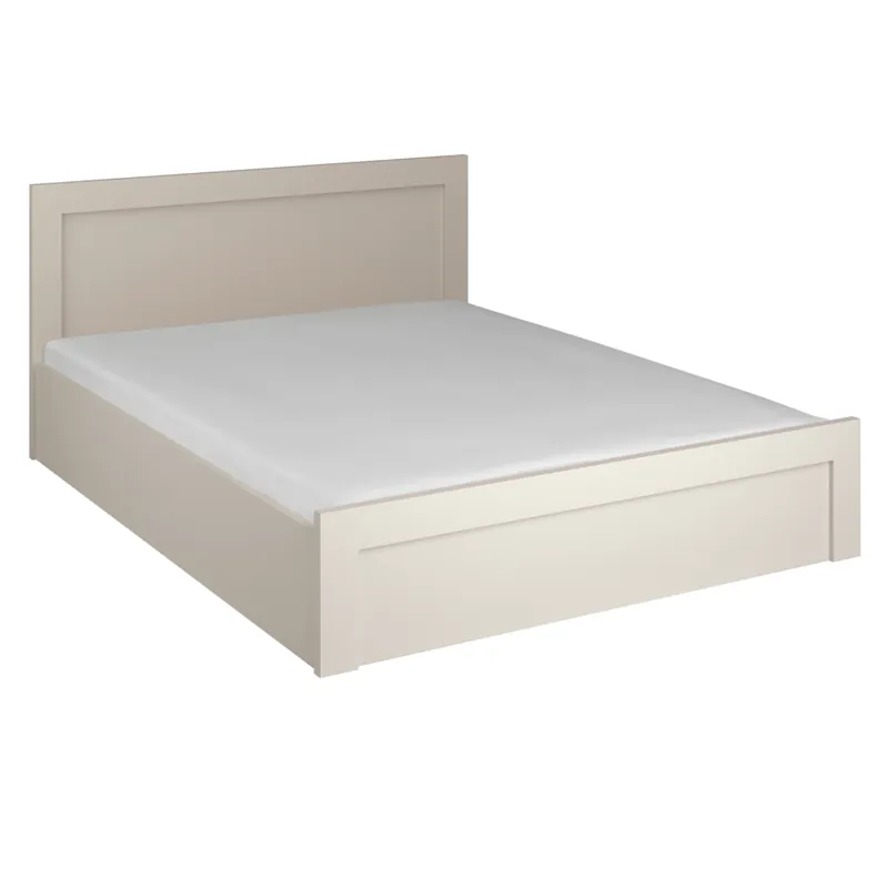 Postel s úložným prostorem, 160x200, kašmír/dub evoke, KAROS Sezónní Sleva