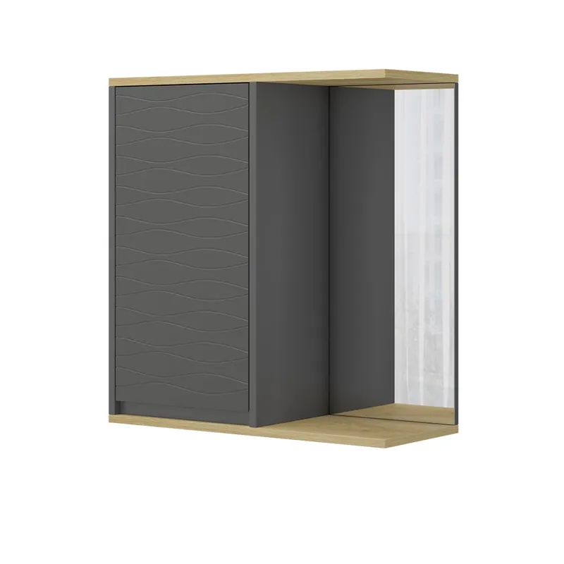 Koupelnová zrcadlová skříňka Livia Antracit 60 x 63 cm Vicco Výprodej