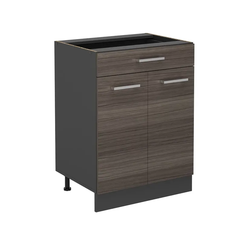 Spodní skříňka kuchyňské linky R-Line Ušlechtilá šedá 60 cm se zásuvkou, bez pracovní desky Vicco Super Cena