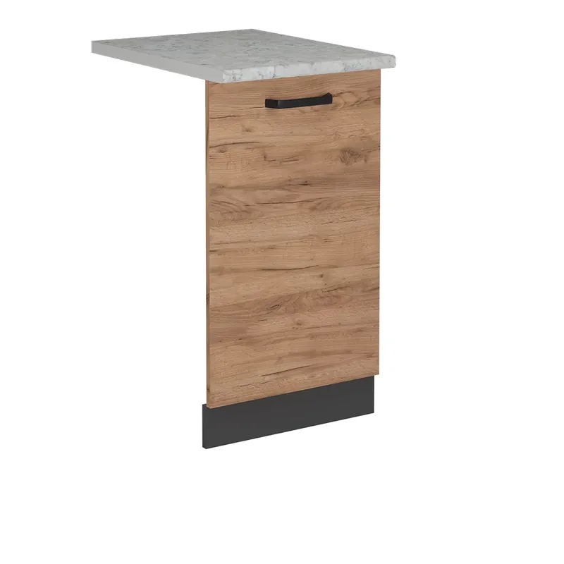 Výhodná Nabídka Přední panel R-Line Zlatý mocný dub 45 cm s pracovní deskou Vicco
