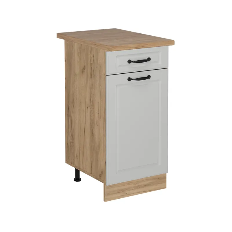 Spodní skříňka kuchyňské linky R-Line Bílý venkovský dům 40 cm , PD Dub Vicco Omezená Nabídka