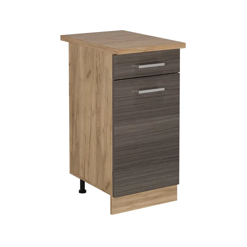 Spodní skříňka kuchyňské linky R-Line Ušlechtilá šedá 40 cm , PD Dub Vicco Super Cena