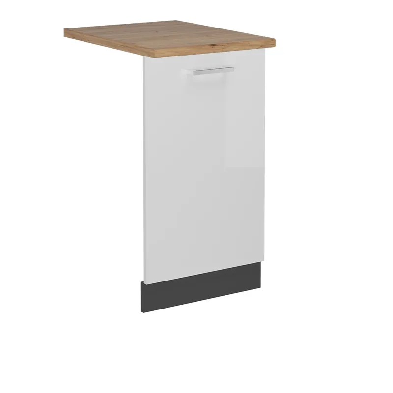 Ověřený Přední panel R-Line Bílá vysoký lesk 45 cm , PD Dub Vicco