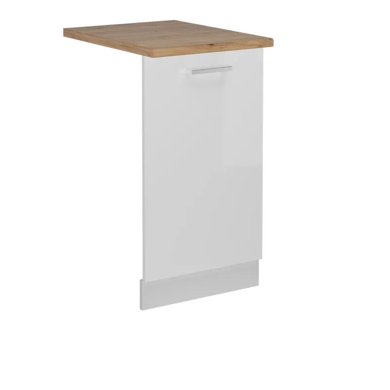Sezónní Sleva Přední panel R-Line Bílá vysoký lesk 45 cm , PD Dub Vicco