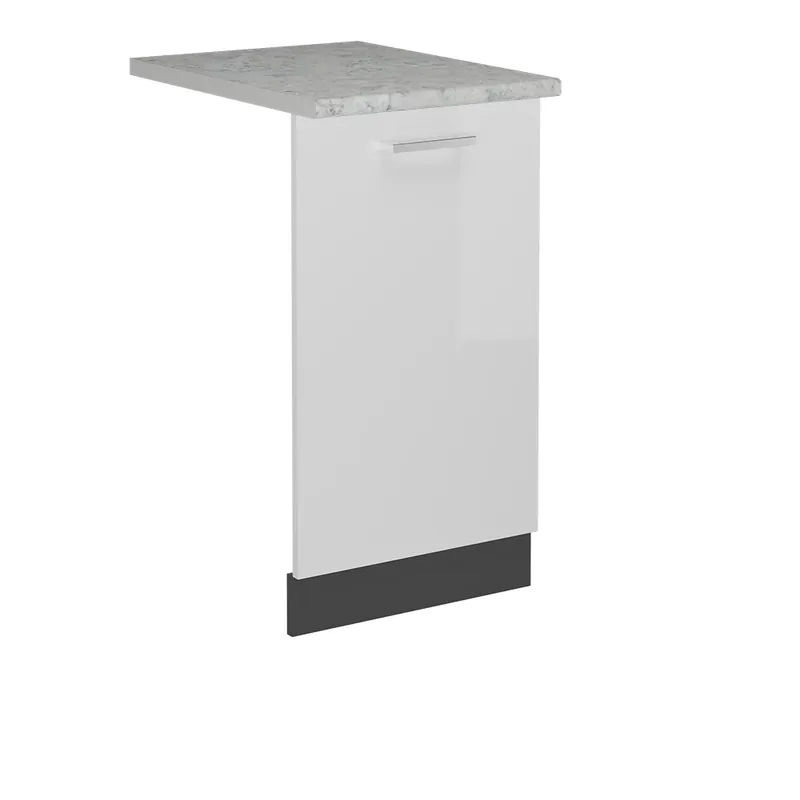 Přední panel R-Line Bílá vysoký lesk 45 cm s pracovní deskou Vicco Cenový Hit