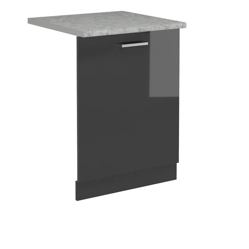 Čelní panel myčky R-Line Antracitový vysoký lesk 60 cm s pracovní deskou Vicco Speciální Cena