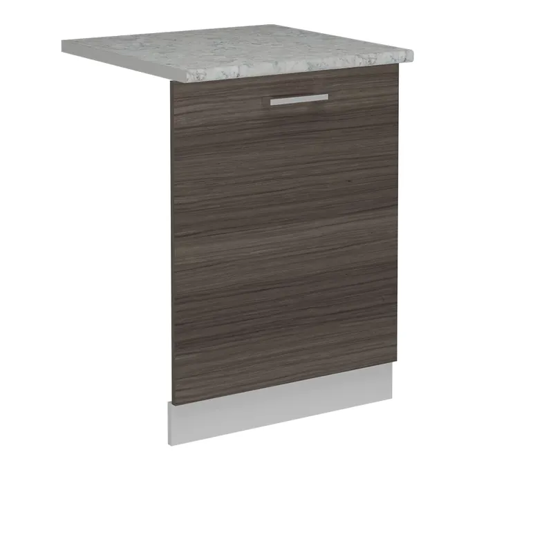 Novinka Čelní panel myčky R-Line Ušlechtilá šedá 60 cm s pracovní deskou Vicco