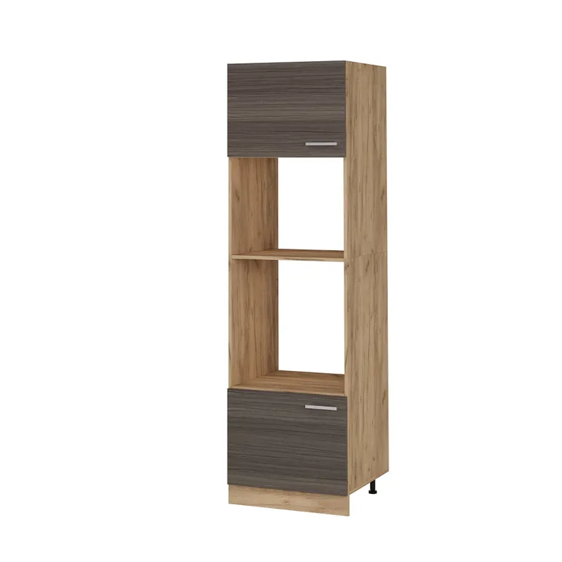 Skříňka na mikrovlnnou troubu R-Line Ušlechtilá šedá 60 cm Vicco Ověřený