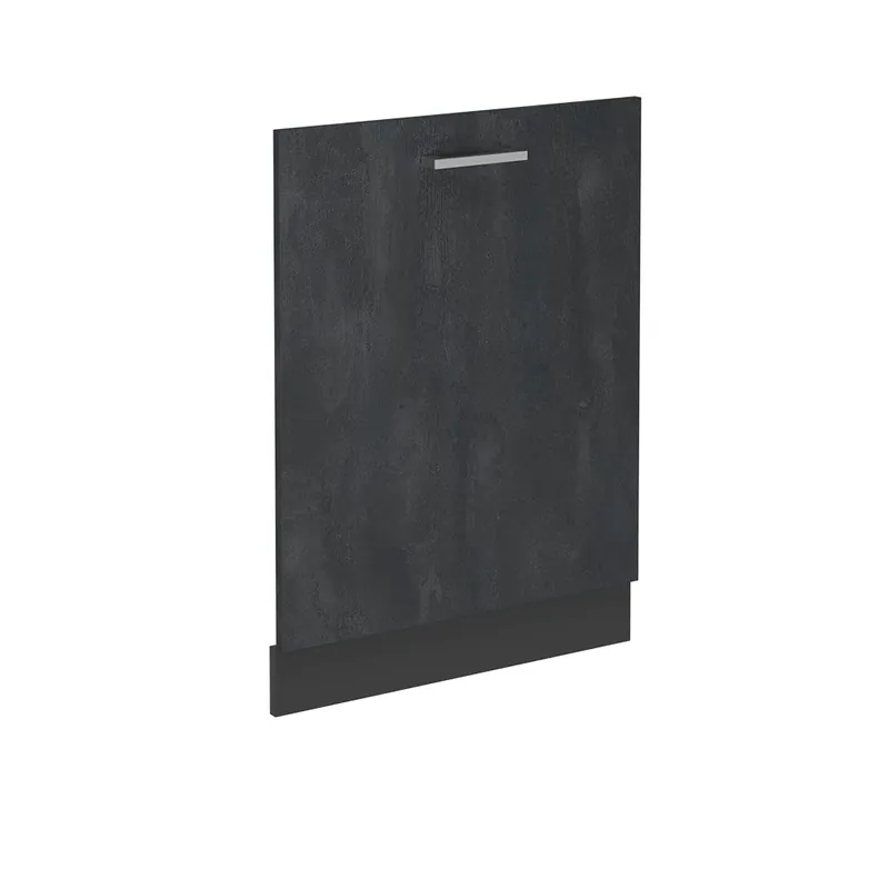 Rychlé Dodání Čelní panel myčky R-Line Černý beton 60 cm bez pracovní desky Vicco