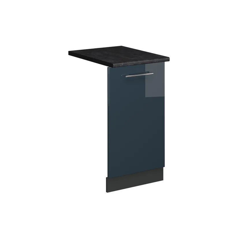 Akce Čelní panel myčky Fame-Line Tmavě modrá s vysokým leskem 45 cm , PD Antracit Vicco