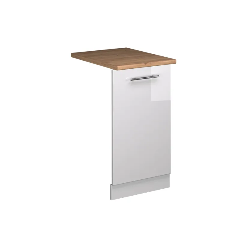 Čelní panel myčky Fame-Line Bílá vysoký lesk 45 cm , PD Dub Vicco Nejlepší Volba