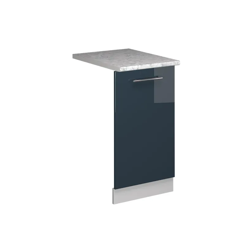 Čelní panel myčky Fame-Line Tmavě modrá s vysokým leskem 45 cm s pracovní deskou Vicco Cenový Hit
