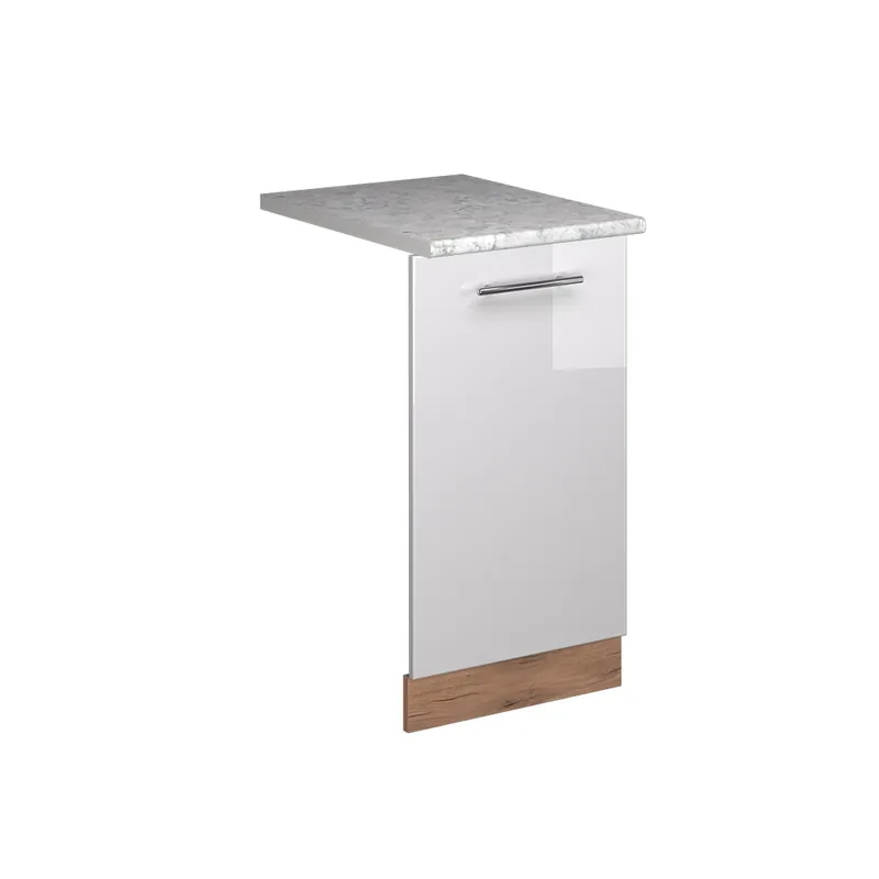 Nakupujte Hned Čelní panel myčky Fame-Line Bílá vysoký lesk 45 cm s pracovní deskou Vicco