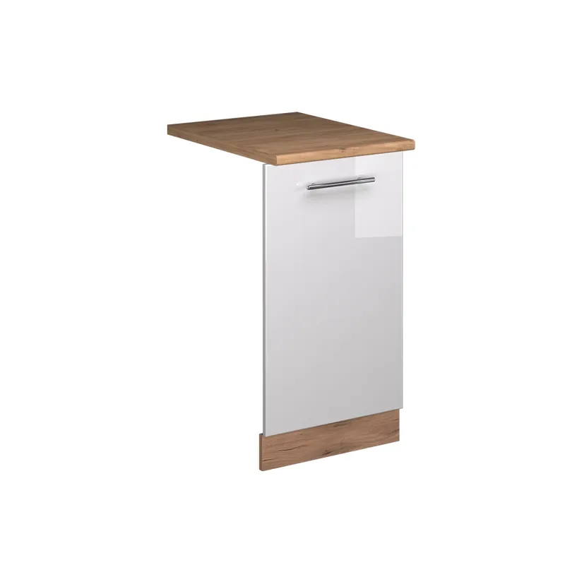 Čelní panel myčky Fame-Line Bílá vysoký lesk 45 cm , PD Dub Vicco Doprava Zdarma