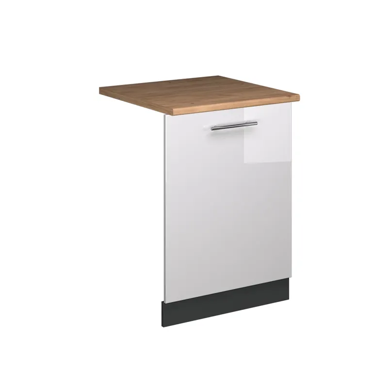 Čelní panel myčky Fame-Line Bílá vysoký lesk 60 cm , PD Dub Vicco Novinka