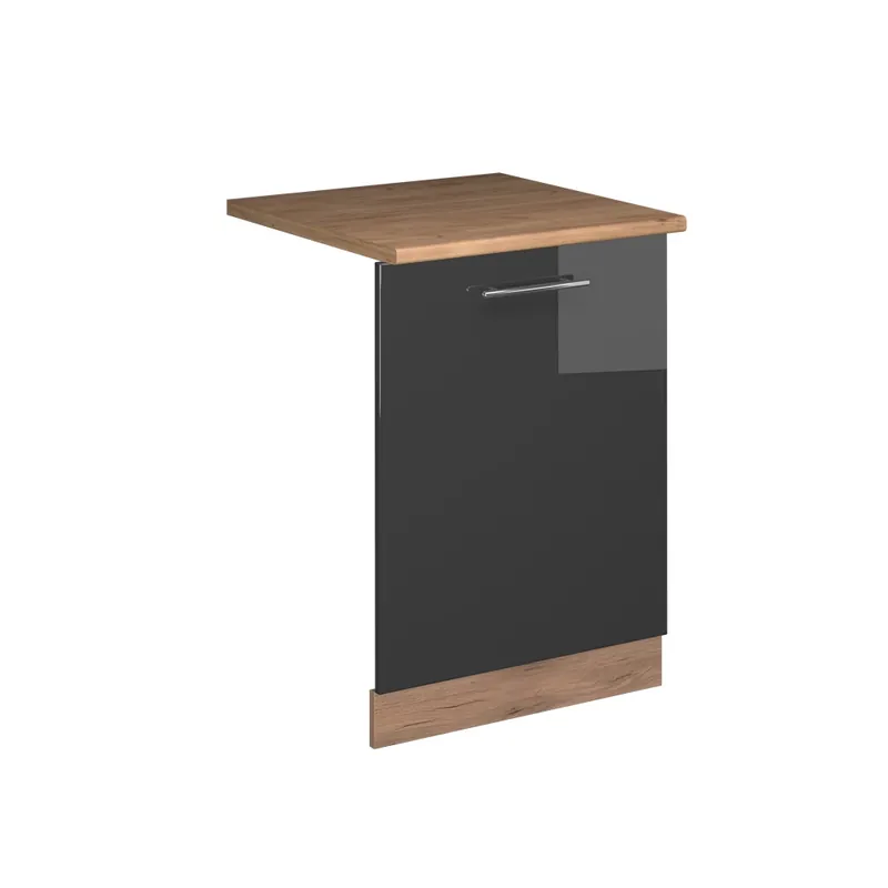 Odeslání Ihned Čelní panel myčky Fame-Line Antracitový vysoký lesk 60 cm , PD Dub Vicco