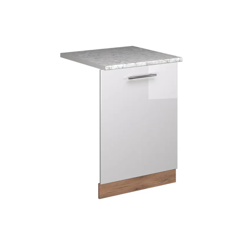 Čelní panel myčky Fame-Line Bílá vysoký lesk 60 cm s pracovní deskou Vicco Ihned K Objednání