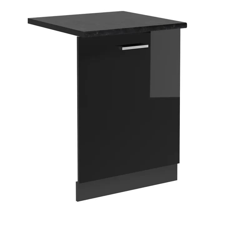 Akce Čelní panel myčky R-Line Černý vysoký lesk 60 cm , PD Antracit Vicco